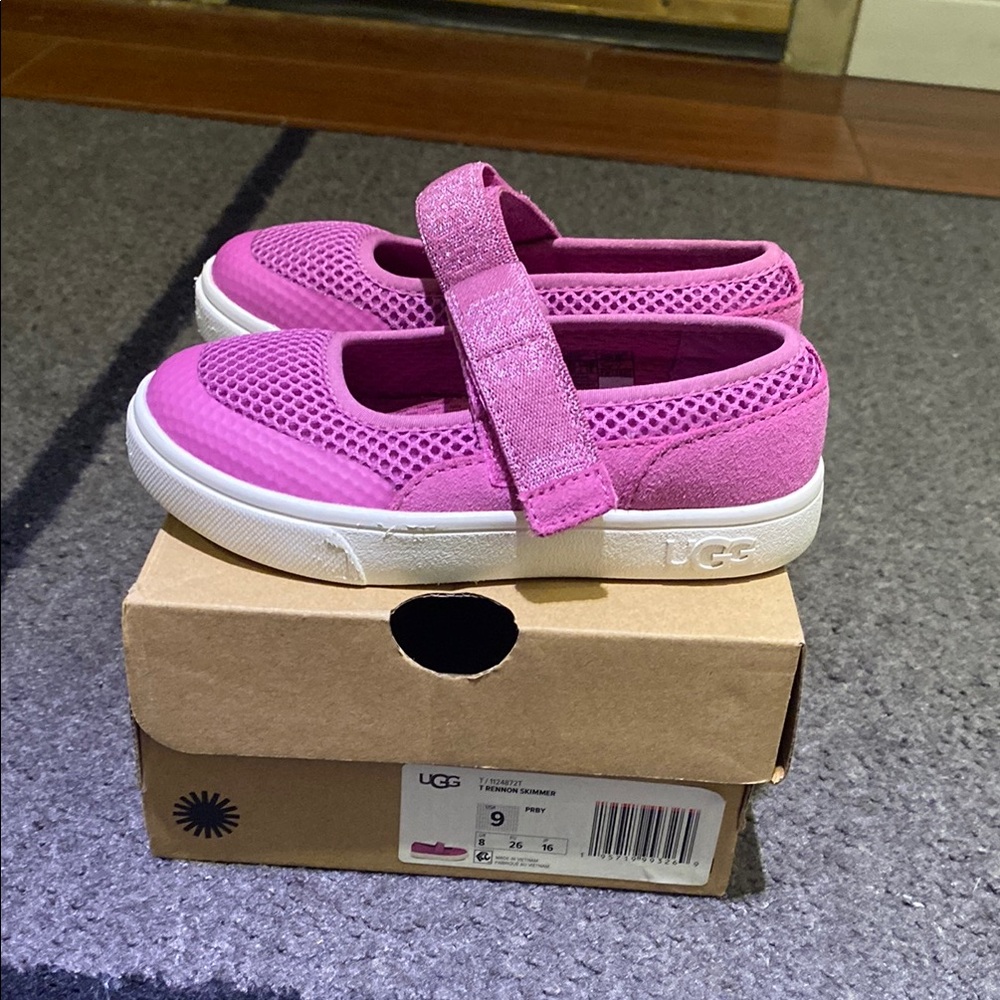UGG Rennon Skimmer toddler girl Shoes in purple size 9 NEW